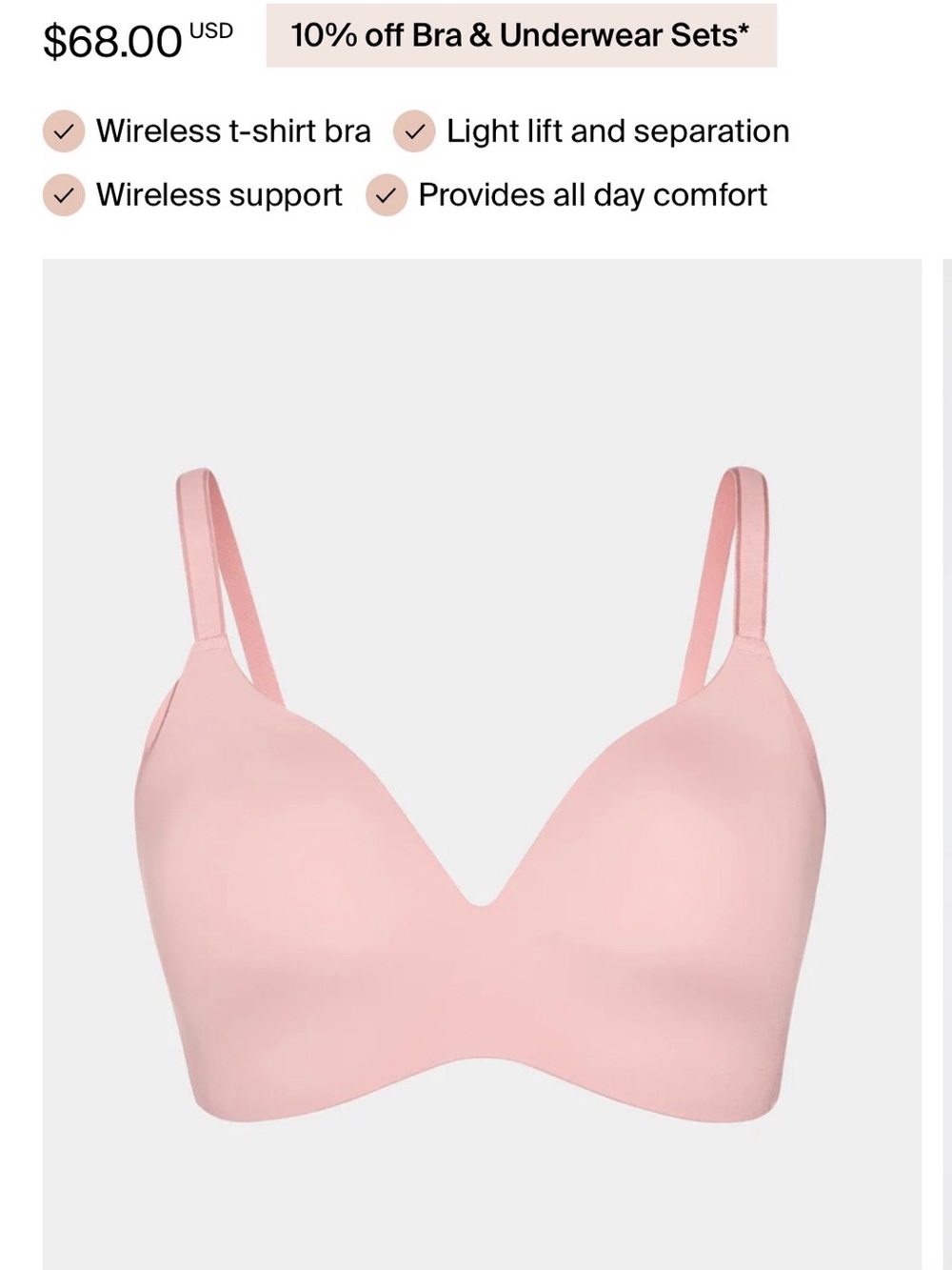 Knix wingwoman contour bra Red Velvet Size 8 NWT
